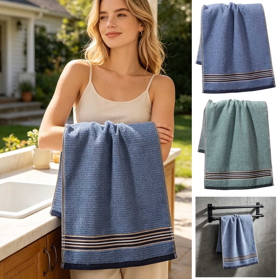 Celsvanis Face Towel Soft Highly Absorbent Quick Dry Hand Towel Facial Washcloth Soft Bath Towel for Home Bathroom Daily Spa Hotel Use, Green