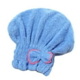 thumbnail image 1 of Shower Cap Coral Fleece Dry Hair Cap Quick-drying Absorbent Headscarf, 1 of 2