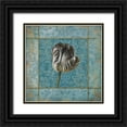 thumbnail image 1 of Grey, Jace 26x26 Black Ornate Wood Framed with Double Matting Museum Art Print Titled - Flower Mate, 1 of 4