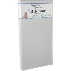 LITTLE STAR ORGANIC CRIB MATTRESS 2SIDED REMOVBLE CVR WTRPRF