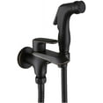 Handheld Bidet Sprayer for Toilet Black Cloth Diaper Washer Set Wall