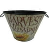 6.75"H Harvest Fall Harvest Blessings Tin Bucket Fall Harvest Halloween Decoration