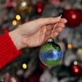 thumbnail image 3 of Northlight Dual Color Speckled Christmas Glass Ball Ornaments - 3.25" (80mm) - Blue and Green - 4ct, 3 of 4