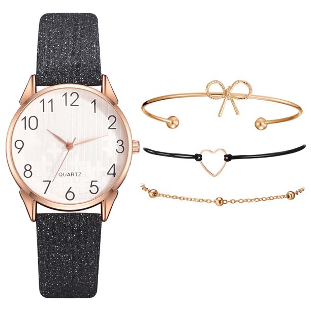 Reloj de pulsera para mujer de cuero con esfera verde cuadrada a la moda para mujer, conjunto de pulsera de cuarzo Wmkox8yii gfajkfgbkjabf1053