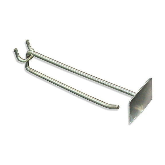 Azar Displays 700016 6" Metal Wire Scan Hook: 0.225" Diameter, 50-Pack