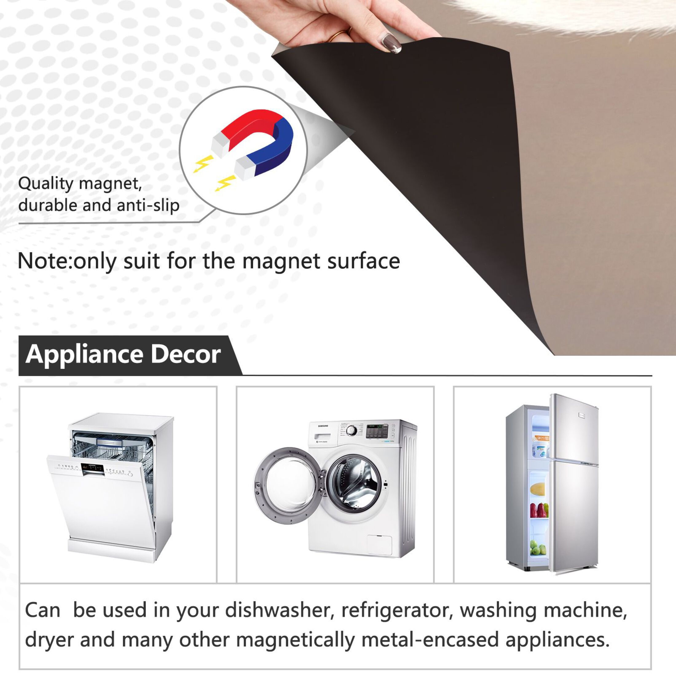 Dishwasher Magnetic Sticker 23x26 Inch Refrigerator Magnetic Sticker Washing Machine Magnetic Sticker Kitchen Panel Magnetic Sticker Home Decor Super Lovely Tomato Cat