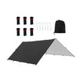thumbnail image 2 of Tapa de mento Tarp Multipurpose con bolsita de transporte dosel impermeable plegable para el agua para Negro l, 2 of 8