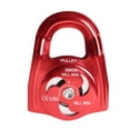 thumbnail image 2 of Aluminum Pulley, 36KN with Double Sheave Rotary, Fast Speed Fixing Equipment for Rock Climbing Mountaineering Equipment Cola polea de cuerda, 2 of 8