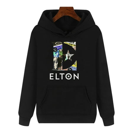 

Elton John Farewell Yellow Brick Road hoodie Sweatshirt Logo Printed Women men Pullovers
