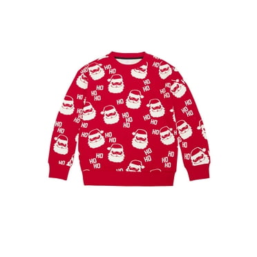 Holiday Time Boys Christmas Sweatshirt, Sizes 4-18 & Plus