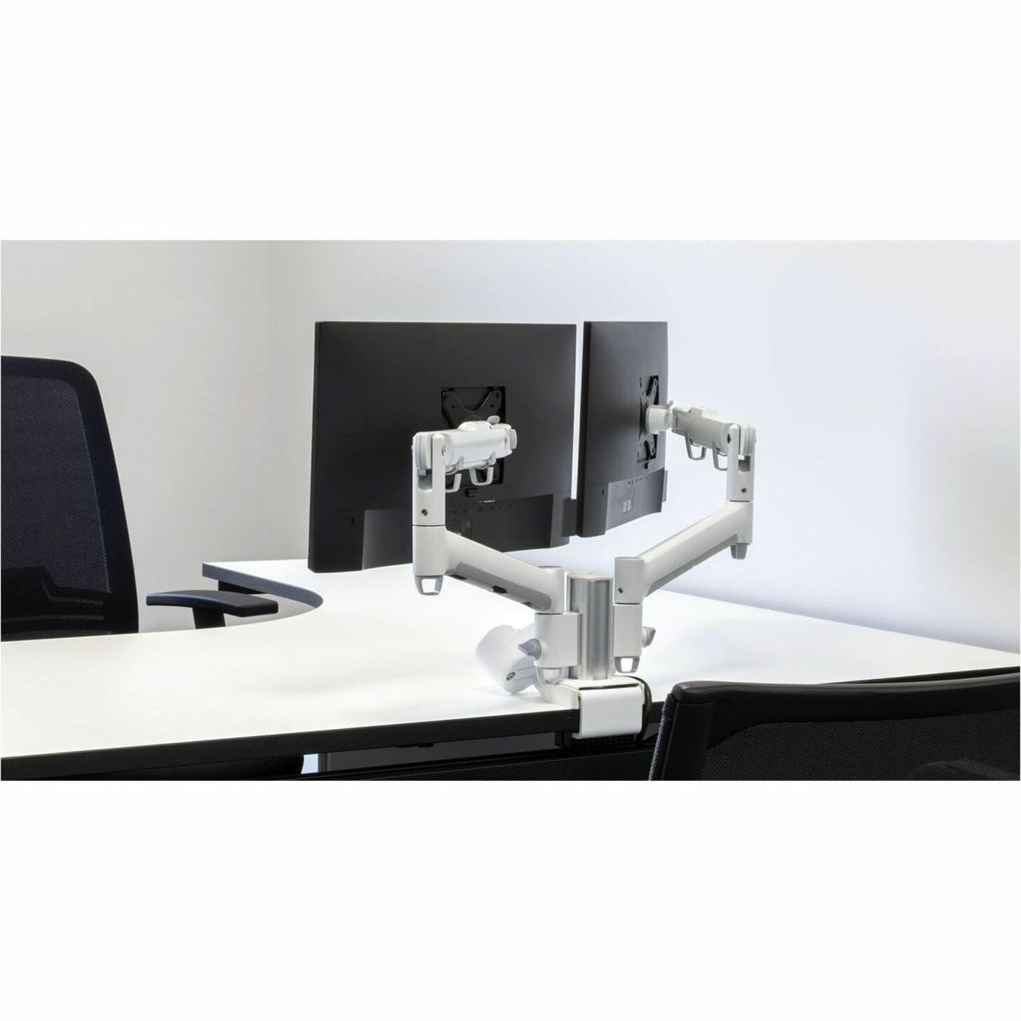 Atdec Dynamic Dual Monitor Desk Mount Arm Silver AWMS2D13FS