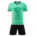 thumbnail image 1 of Odeerbi Niños Niñas Malla Fútbol Formación Uniforme Conjunto Gradiente Manga Corta Camiseta Shorts Rápido Seco Conjunto Atlético Para 1-14 Años, 1 of 9