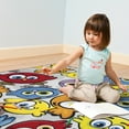 thumbnail image 4 of Ottomanson Non-Slip Birds 5x7 Area Rug for Kids Playroom, 5' x 6'6", Multicolor/Yellow, 4 of 8