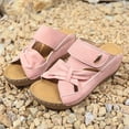 thumbnail image 6 of CQONEPT Summer Strappy Flat Sandals,Women's Gladiator Sandal Flat Strap Sandals Low Wedge Sandals Ankle Buckle Flat Fisherman Thong Cross Strappy Sandals Pink Size 8, 6 of 9