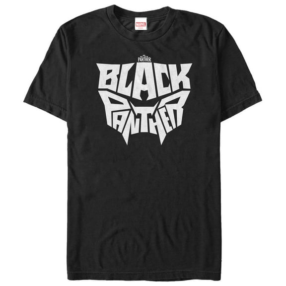 Men's Marvel Black Panther 2018 Light Hidden Mask Graphic Tee Black Large