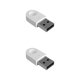thumbnail image 1 of Methold Adaptador USB para PC de escritorio Orico, de velocidad rápida, altavoz de ratón de 5 Mbps, receptor compatible con Bluetooth para Blanco 2piezas, 1 of 1