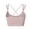 Khaki, variant on Women's Sports Bras Plus Size Medium Under $10 Solid Color Wireless Back Beauty Gathering Chest Cushion Ventilation Yoga Sports Bra