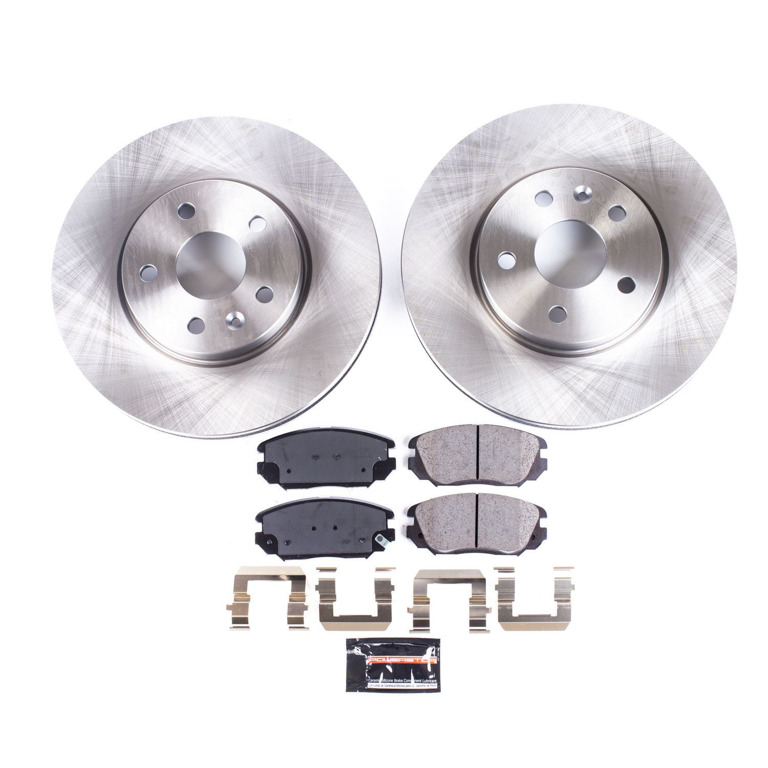 Power Stop Front Stock Replacement Brake Pad and Rotor Kit KOE5334