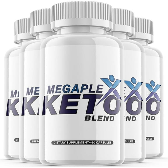 (5 Pack) Megaplex Keto Blend - Keto Weight Loss Formula - Energy & Focus Boosting Dietary Supplements for Weight Management & Metabolism - Advanced Fat Burn Raspberry Ketones Pills - 300 Capsules