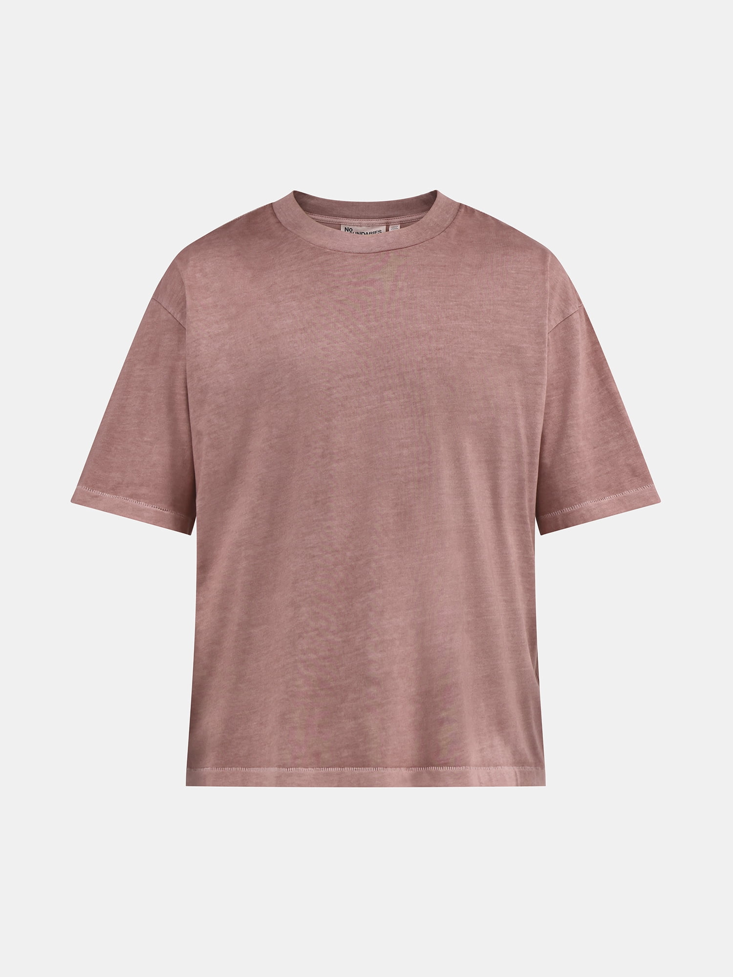 No Boundaries Cotton Oversized Cropped Tee with Short Sleeves, 2-Pack, Men's and Big Men's XS-5XL