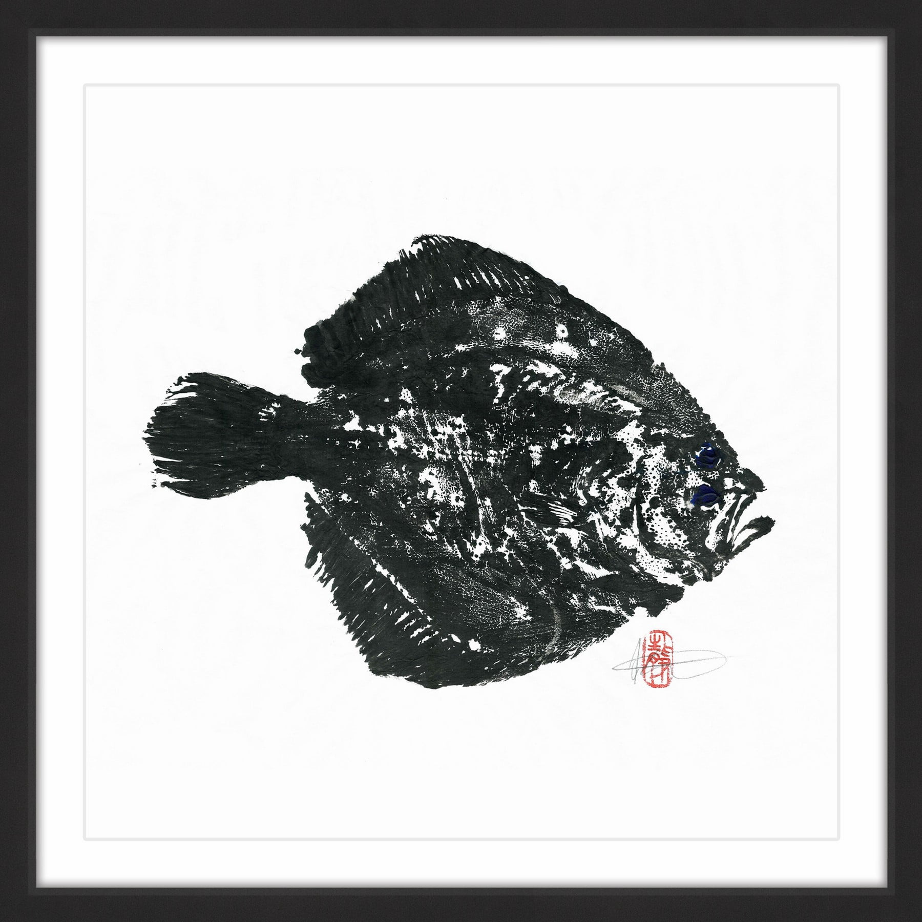 "Turbot" Framed Painting Print