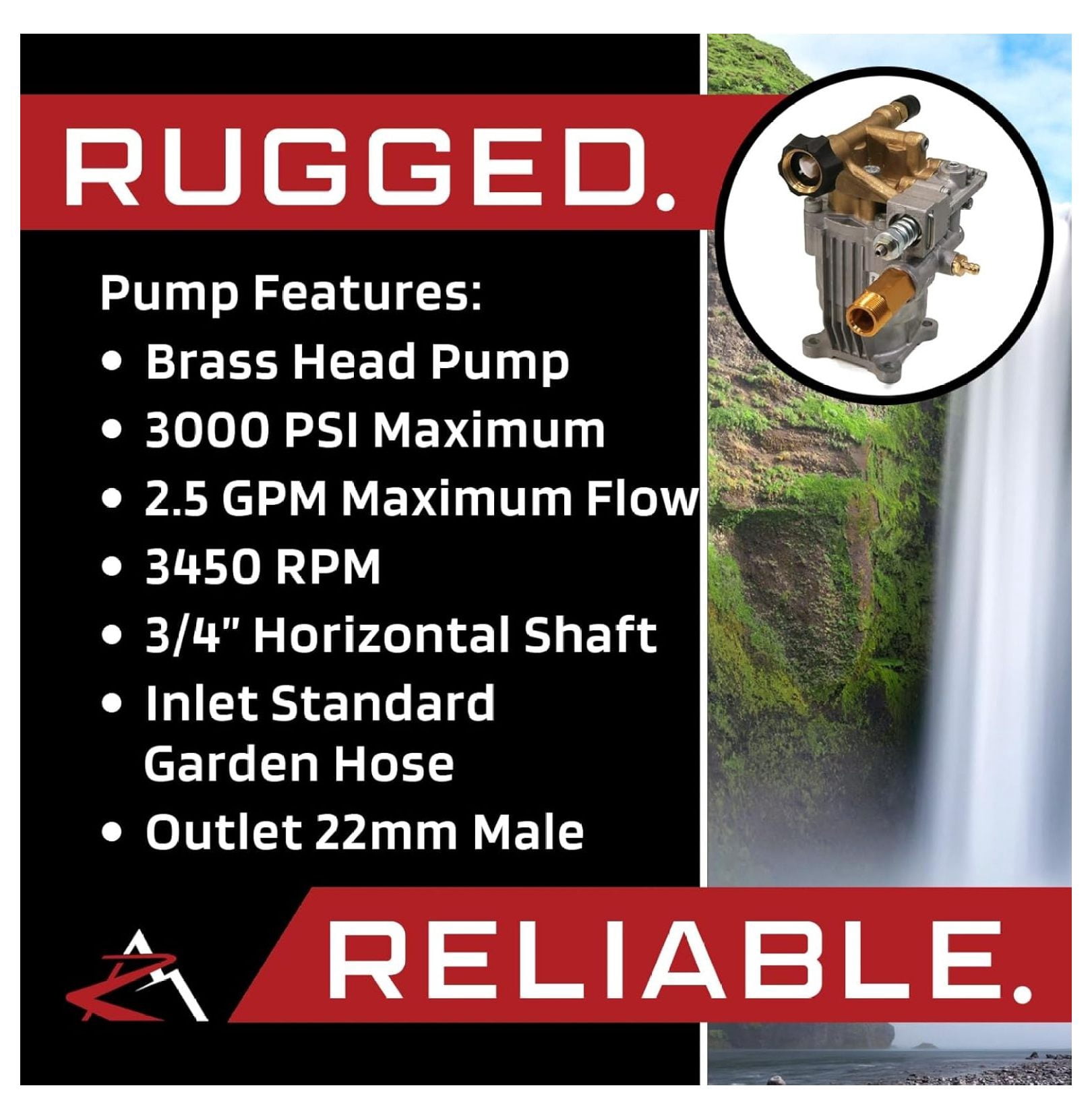New 3000 psi Power Pressure Washer Water Pump Troy-Bilt 20209 020209 020209-0
