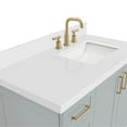 thumbnail image 5 of Ariel Taylor 43 In. Right Offset Rectangle Sink Vanity With White Quartz Countertop In Grey, 5 of 11