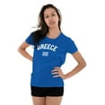 thumbnail image 3 of Greece Country Flag Soccer Fan Pride Womens Slim Fit Graphic Tee Brisco Brands S, 3 of 5