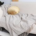thumbnail image 6 of Wehilion Chunky Knit Blanket Throw, Hand Knit Chenille Throw Blanket for Sofa & Home Decor, Knitted Throw Blankets with Tassels Perfect House Warming Gift, Cozy Soft Lightweight for All Season, 6 of 7