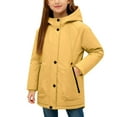 thumbnail image 3 of Xdegoge Windbreaker for Girls Boys Fleece Lined Warm Jacket Windbreaker Waterproof Jackets Stylish Solid Color Casual Hooded Coat Fall Winter Cold Resistant Outerwear with Pockets Size 5-15, 3 of 8