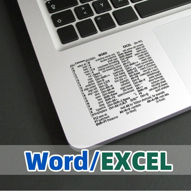 EGNMCR Stickers,Cute Stickers Shortcut Key Sticker Adhesive Sticker Accessories Laptop Software Shortcuts Stickers ShortCut Sticker
