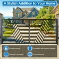 thumbnail image 6 of ALEKO Modern Yard Garden Sofia Style Dual Swing Steel Driveway Gate 16 ft Black, 6 of 12