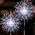 thumbnail image 1 of Luces solares para fuegos artificiales JjGoo, paquete de 2, 150 LED IP65, impermeables, 1 of 7