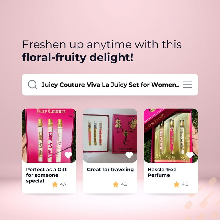 Juicy Couture Viva La Juicy 3-Piece Travel Spray Perfume Gift Set