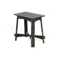 thumbnail image 2 of Pemberly Row Farmhouse Mahogany Wood Chair Side Table in Black Sand, 2 of 2