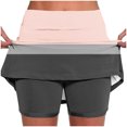 thumbnail image 2 of Pantalones Cortos Atléticos de Mujer de Cintura Alta Pantalones Ligeros de Impresión Delgados con Bolsillos, 2 of 7