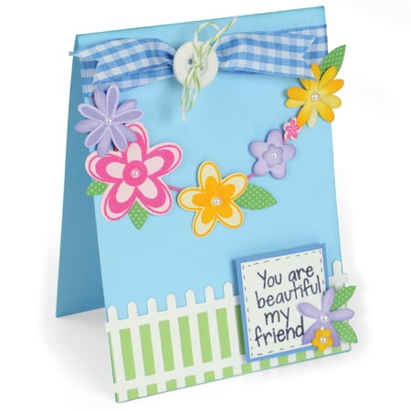4 Piece Dies Set - Sizzix Framelits Die & Stamp Set By Stephanie Barnard-Flowers & Fence
