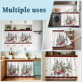 thumbnail image 6 of Christmas Sink Skirt for Bathroom, Self-Adhesive Under Sink Curtain, Xmas Trees Truck Elk Gifts Winter Farmhouse Plaid Red Hide Pipes & Storage Fabric Cabinet Skirt Cover for Kitchen Laundry 32"x55", 6 of 8