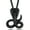 Black, variant on Retro Cobra Snake Necklace, Statement Serpent Gothic Jewelry, Stainless Steel/Gold Plated/Black