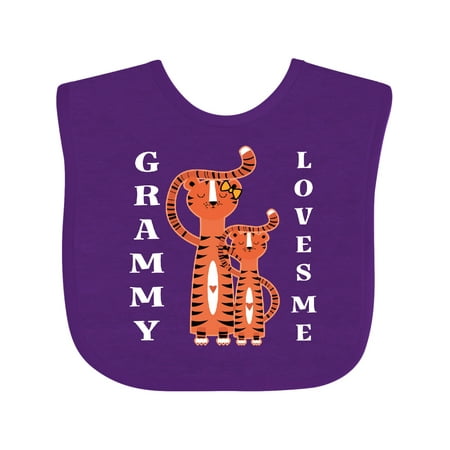 

Inktastic My Grammy Loves Me Tiger Gift Baby Boy or Baby Girl Bib
