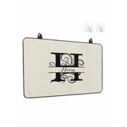 Stove Top Covers for Electric Stove, Letter H Glass Stovetop Cover Protector, Monogram Words Induction Cooktop Protector Oven Mat for Kitchen Countertop 31"x24"