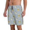 thumbnail image 2 of Kdxio Baby Elephant Giraffe Pattern Mens Casual Shorts - Drawstring Summer Beach Sports Shorts for Men, 2 of 5