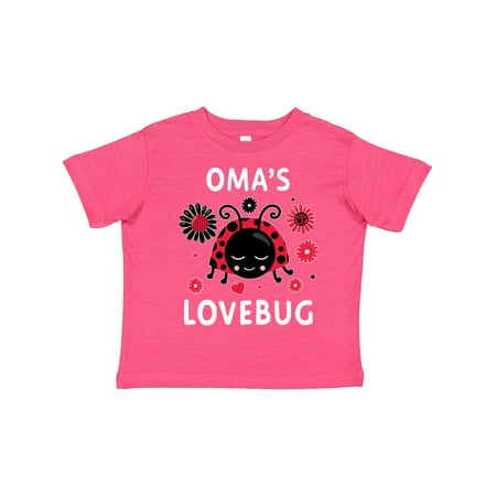 

Inktastic Valentine s Day Oma s Lovebug Gift Toddler Boy or Toddler Girl T-Shirt