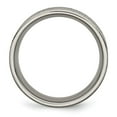 thumbnail image 5 of Auriga Fine Jewelry Titanium Patterned 8mm Flat Band for Men Size 10, 5 of 6
