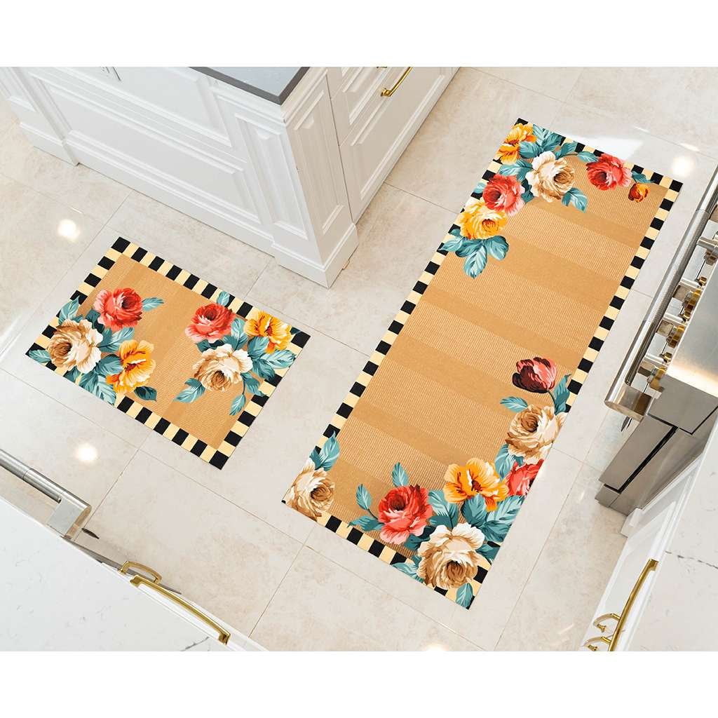 Un-Rug Decorative Washable Low Profile Mat Organic Lines – Matterly