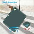 thumbnail image 4 of Fintie SlimShell Case for iPad Air 11-inch M4/M3/M2 (2026/2025/2024), iPad Air 5th/4th Generation (2022/2020) 10.9 Inch - Flexible Soft-Touch TPU Cover with Built-In Pencil Slot, Midnight Green, 4 of 9