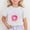 White, variant on Trendfront Girls Donut Graphic Shirt Sweet Treat Print Summer Tee Crewneck Short Sleeve Casual T-Shirt Trendy Playwear Tops for Girls