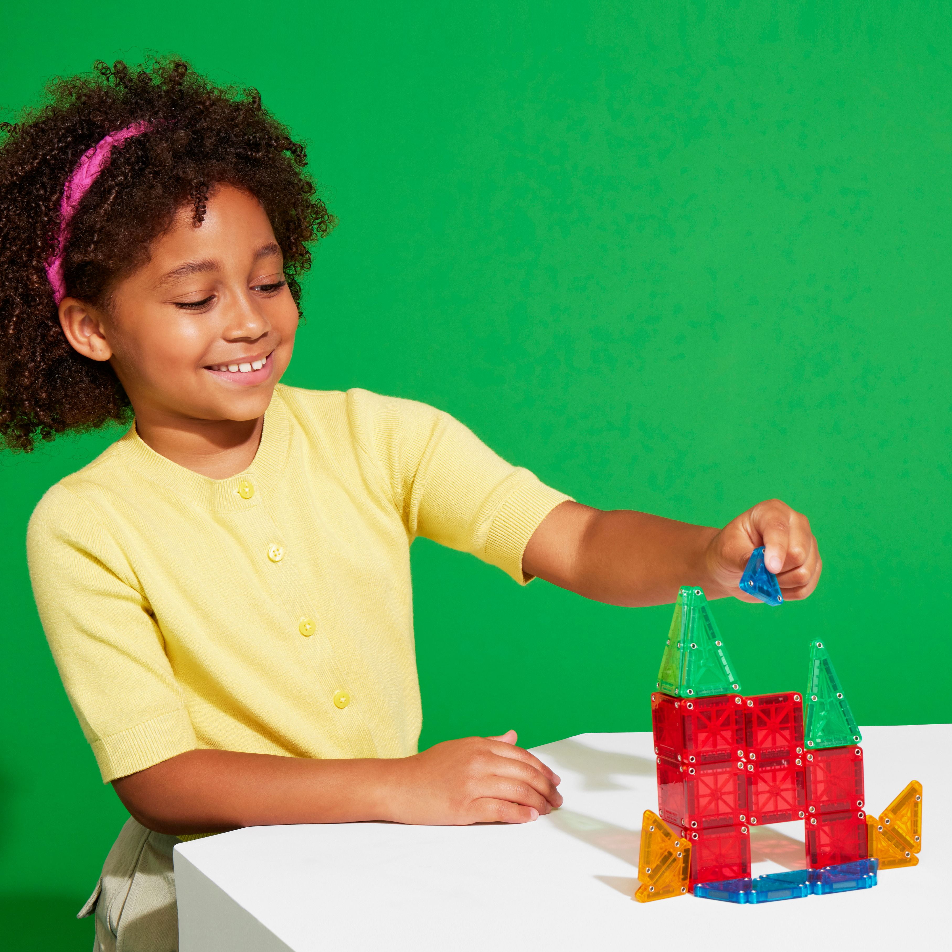 MAGNA-TILES microMAGS Travel Magnetic Construction Set, The Original Magnetic Building Brand, 26 Piece Travel Toy for Boys and Girls
