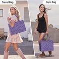 thumbnail image 6 of Large Capacity Tote Bag,Purple Leopard Print Handbag Fashion Luxury Tote Bag,15.7"x13"x 5.1" Inches,Laptop Compatible, 6 of 6