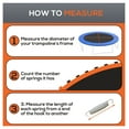 thumbnail image 6 of Soozier Trampoline Replacement Mat, Fits 12' Trampoline with 72 V- & 5.5" , Trampoline Mat with 8 Rows of Stitching & Spring Pull Tool (Spring & Frame not Included), Orange, 6 of 9